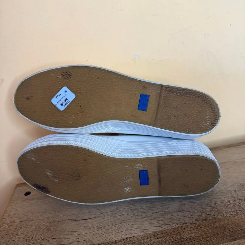 KEDS Triple Up Leather Sneaker Womens White Leather shoes size 11_6